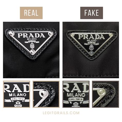 prada fake vs authentic vintage logo shopper tote|prada purse authenticity.